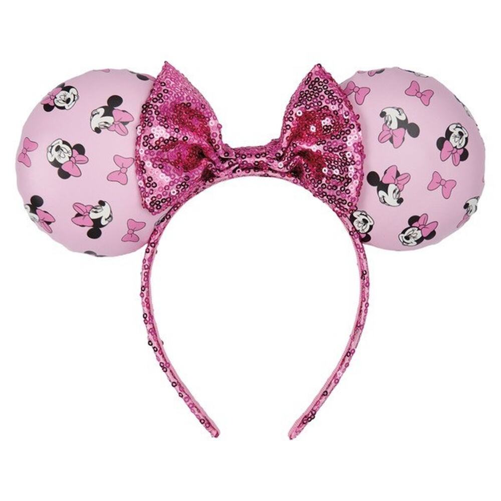 NEW Disney Minnie Ears Pink Headband with 🩷Pink Sequin Bow 2026